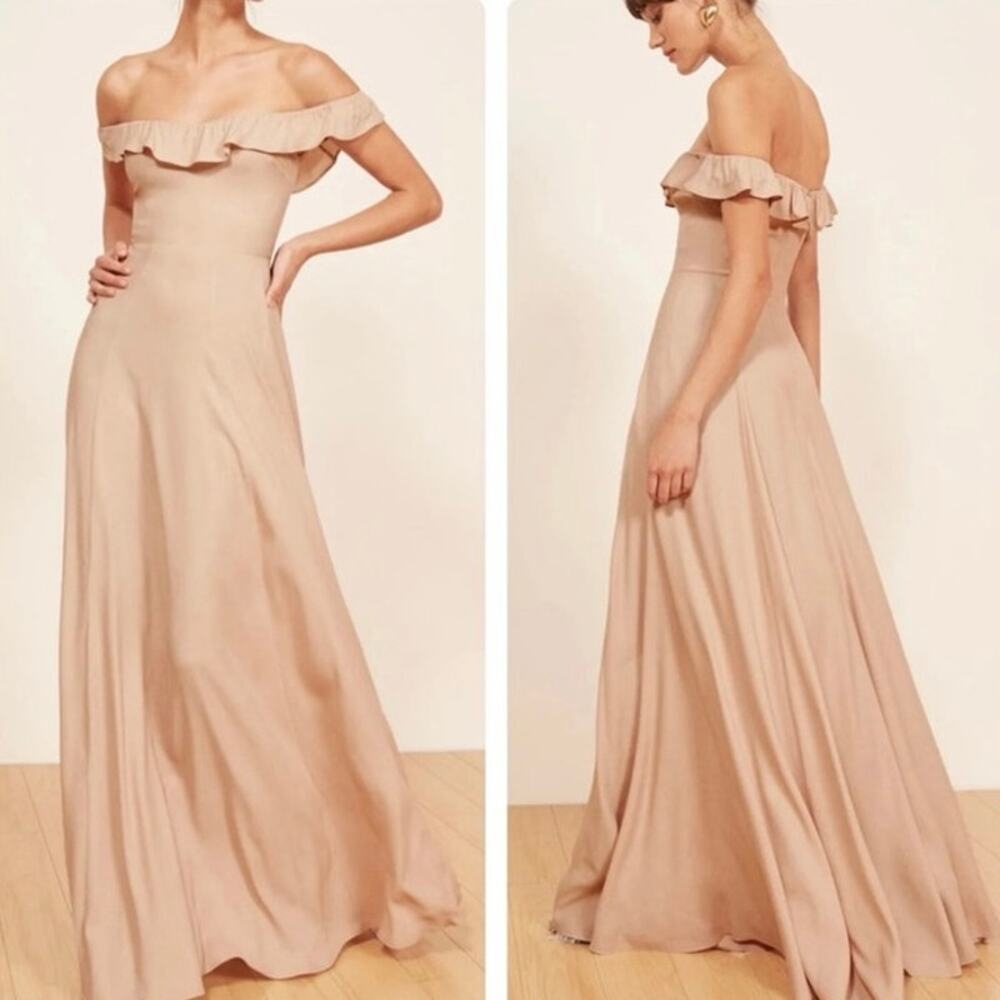 Women's Reformation Verbena Dress Champagne Size 4P